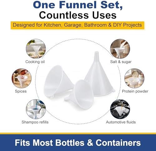 Plastic Funnels for Automotive Use/Funnels for Kitchen Use Filling Bottles and - Image 5