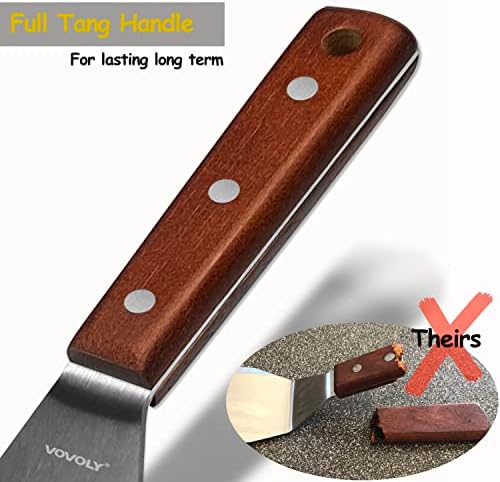 Professional Metal Spatula for Cast Iron Skillets and Flat Top Grills, Full - Image 5