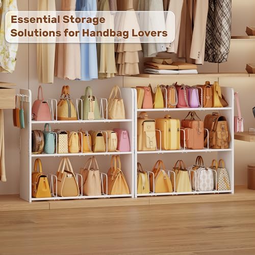 3-Tier Purse Organizer for Closet, Purse Rack Stand - Image 5