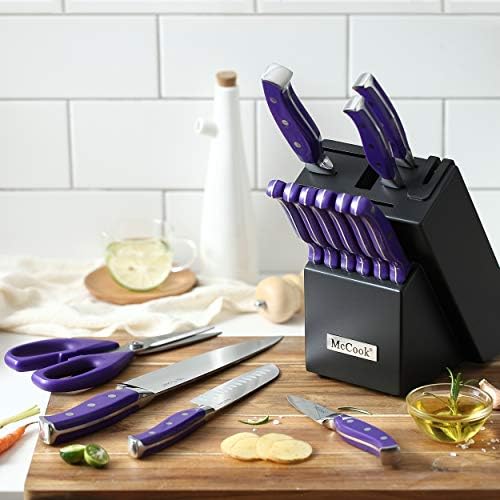McCook MC27 14 Pieces Stainless Steel kitchen knife set - Image 4