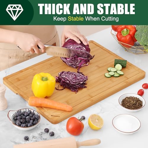 Homaxy 2XL Organic Bamboo Cutting Boards - Image 4