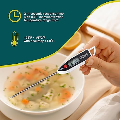 Copkim 12 Set Digital Food Thermometer Long Probe Instant - Image 5