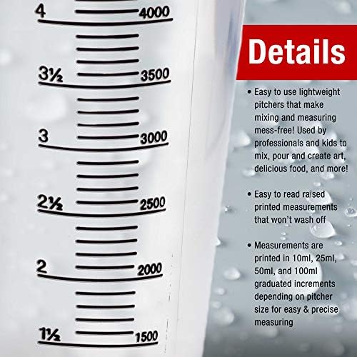 TCP Global 5 Liter Plastic Graduated Measuring and Mixing - Image 3
