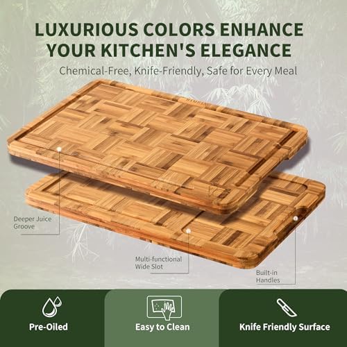 BAMBANG Bamboo Cutting Board for Kitchen - Image 3