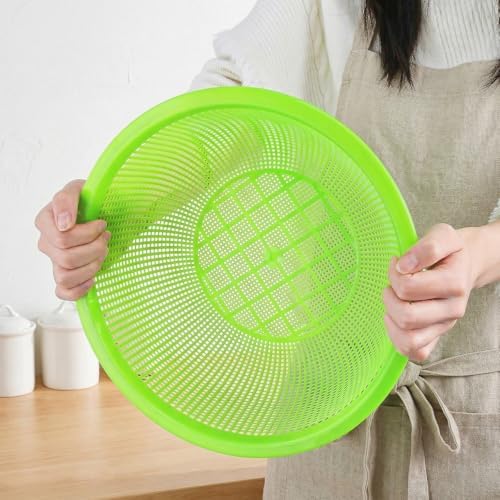 8 Pieces Plastic Wash Basket, Fruit Perforated Strainer - Image 4