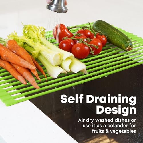 Zulay Kitchen Large Roll Up Dish Drying Rack - Image 3