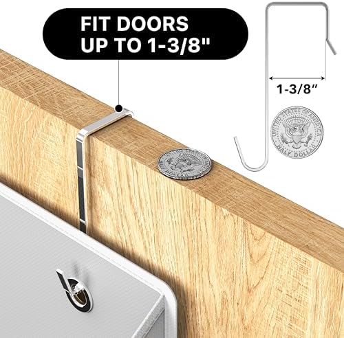 Simple Houseware Large Heavy Duty 5 Pockets Over the Door Organizer - Image 4