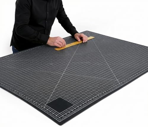 Extra Large 47'x71' Self Healing Cutting Mat，Non-Slip Worktable Mat，Black and by NEWBRAUG