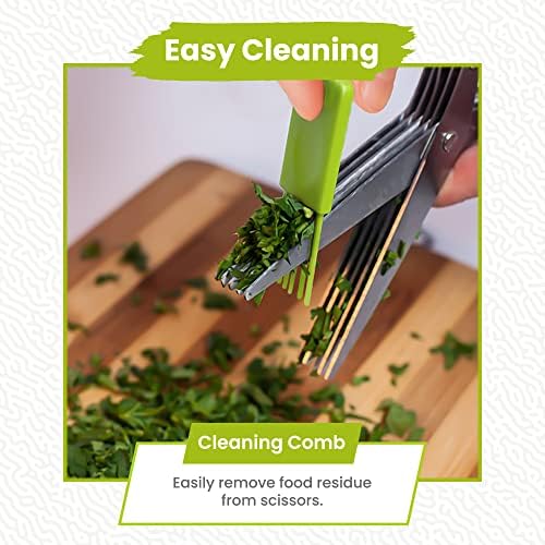 5-Blade Stainless Steel Herb Scissors - Image 7