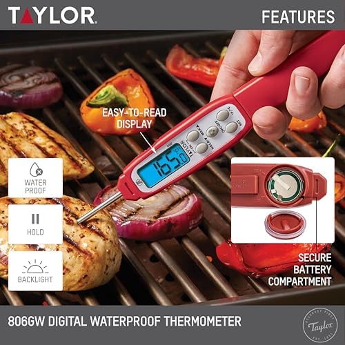 Taylor Digital Instant Read Waterproof Meat Thermometer - Image 2