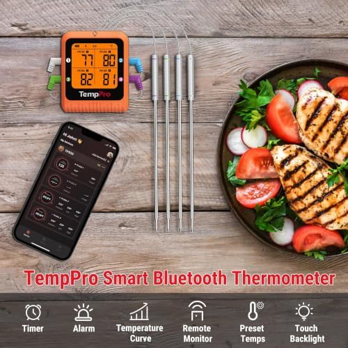 TempPro TempSync 650ft Bluetooth Meat Thermometer - Image 4