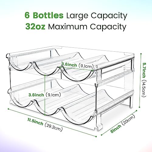 spospo Water Bottle Organizer for Cabinet, Water Bottle Storage Organizer - Image 3