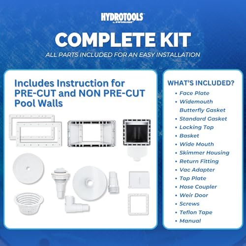 Swimline HYDROTOOLS Standard Wide Mouth Above Ground Pool Skimmer Kit | Already - Image 6
