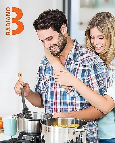 Badiano Silicone Pasta Fork, Kitchen Noodle Spoon Server, 12.8 in - Image 6