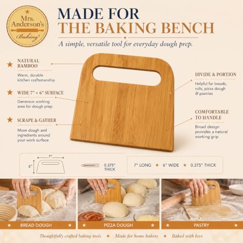 Mrs. Anderson's Baking Bench Dough Scraper - Image 6
