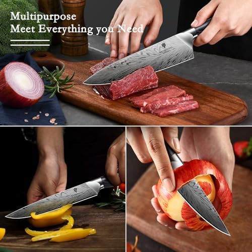 3PCS Kitchen Knife Set, Chef Knife Sets in Powder Steel - Image 6
