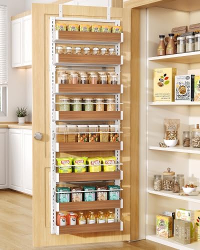 SNTD 8 Tiers Wooden Over the Door Organizer by SNTD