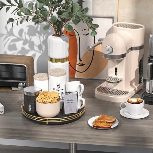 Oroyutor 12-Inch Oak Lazy Susan Spice Organizer - Image 4