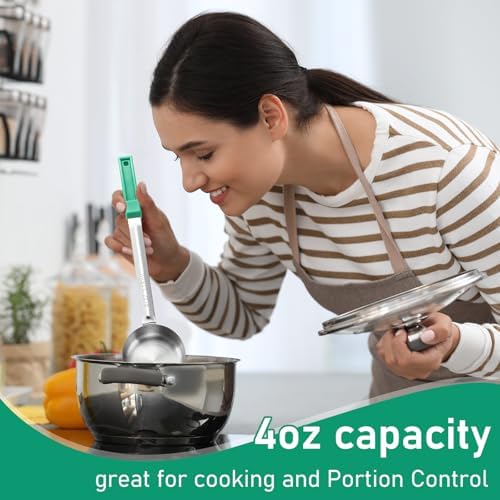 Teenyyou 4 Pcs Portion Control Serving Spoons Measuring Ladles - Image 5
