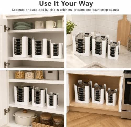 Lid Organizer for Brilliance Nap-on Lid, Fits 4.7 & 3.2 Cup, 1.3 Cup, 0.5 Cup - Image 7