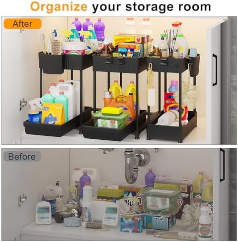 Sevenblue 3-Pack 2-Tier Under Sink Organizers - Image 3