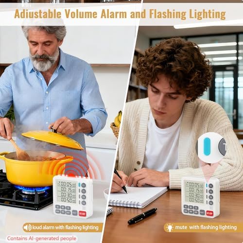 Digital Dual Kitchen Timer - Image 3