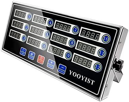 Commercial Kitchen Timer 12 Channel Digital Loud Alarm Cook Timer - Image 2