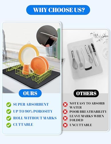 Dish Drying Mat for Kitchen Counter - Image 4
