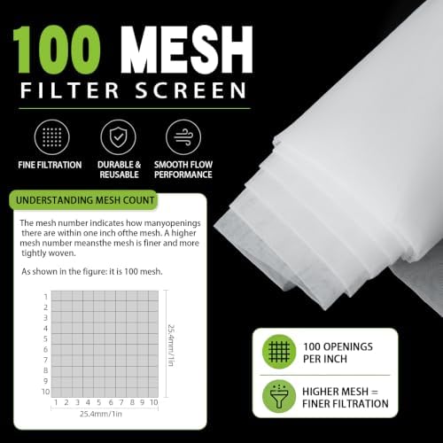 ZZRANYE Nylon Mesh Fabric 100 Mesh, 39.3" × 39.3" Food Grade Fine Mesh Strainer - Image 5