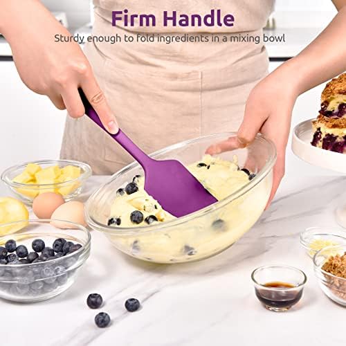 U-Taste Silicone Large Spatula, 600ºF High Temp Bowl Scraper, 11.38"/Purple - Image 5