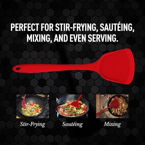 Helen's Asian Kitchen Silicone Wok Turner and Stir Fry Spatula - Image 3