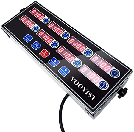 Commercial 8 Channel Digital Kitchen Timer Loud Alarm Cook Timer - Image 3