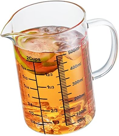 Ackers BORO3.3 Glass Measuring Cup--Made of High Borosilicate Glass Measuring - Image 6