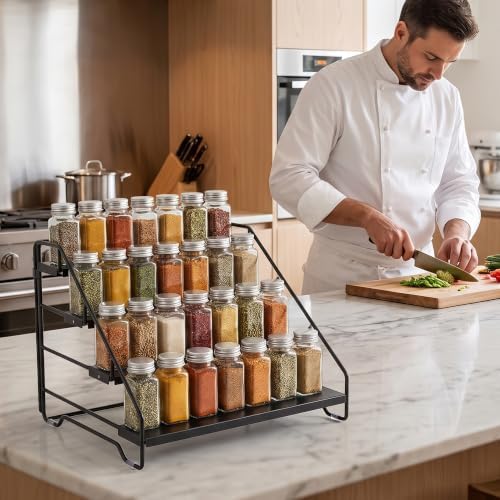 4-Tier Adjustable Depth Spice Rack Organizer - Image 6