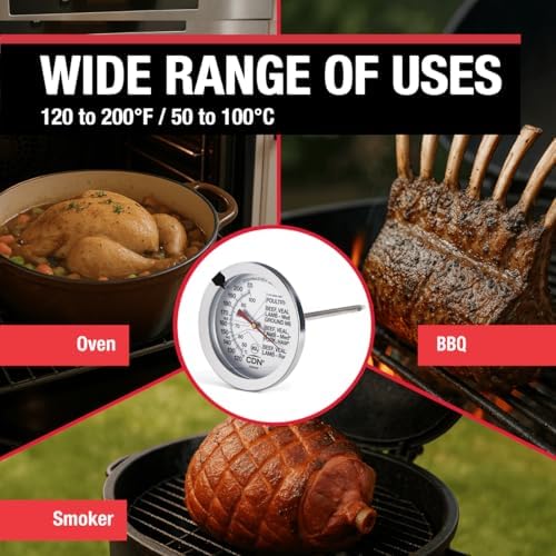 CDN Ovenproof Meat Thermometer NSF Certified Pro Accurate, Temperature Guide on - Image 6
