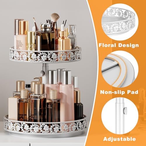 2 Tier Lazy Susan Organizer Turntable, 12 Inch - Image 4
