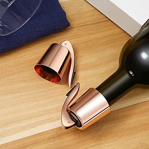 2-Pack Wine Stoppers, Airtight Seals to Keep Wine Fresh, Easy Press-to-Seal - Image 6
