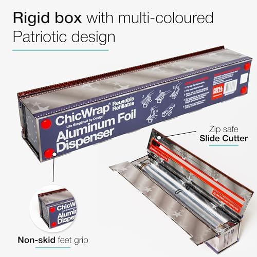 ChicWrap Patriotic Aluminum Foil Dispenser - Image 3