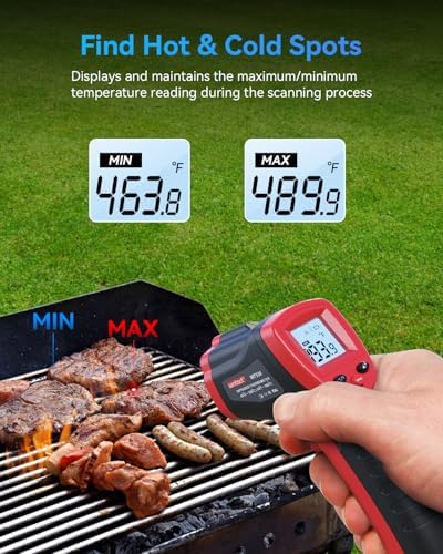 Wintact Infrared Thermometer, Digital Surface Temperature Gun -58℉ to 1094℉ - Image 4