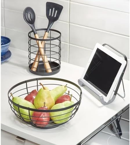 InterDesign iDesign Kitchen Crock Utensil Holder, Matte Black, Utensil Holder - Image 5