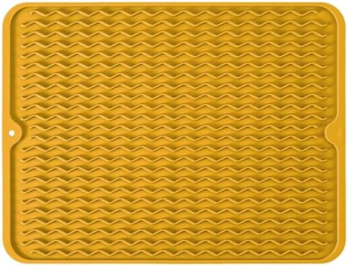 Silicone Dish Drying Mat, Non-Slip Easy Clean Sink Mat by MODENGKONGJIAN