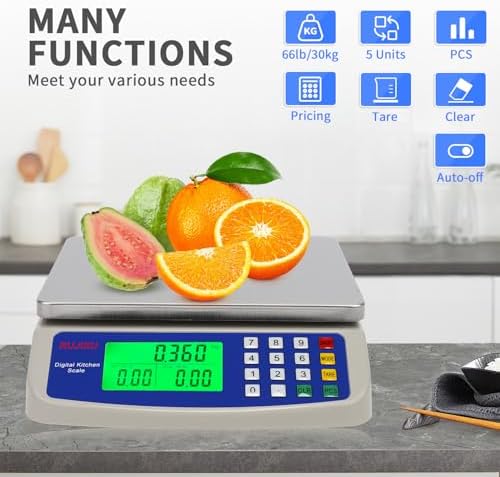Large Digital Kitchen Scale 30KG Commercial Food Scale 66LB - Image 5
