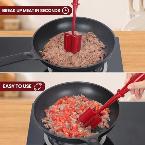 CUNSENR Meat Chopper, Ground Beef Masher, Hamburger Smasher Tool - Image 5