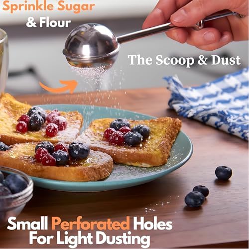 The Danish Dough Whisk & Scoop & Dust Flour Sifter Duster Set - Image 5