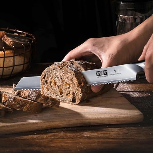 HOSHANHO Bread Knife 10 inch, Ultra Sharp Japanese Serrated Bread Knife - Image 5