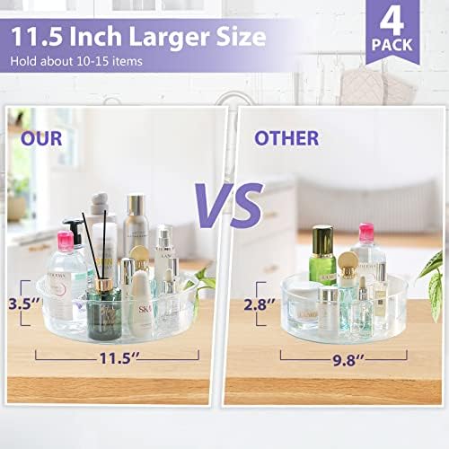 Guzon 4 Pack Lazy Susan Turntable, 11.5" Rotating Organizer - Image 5