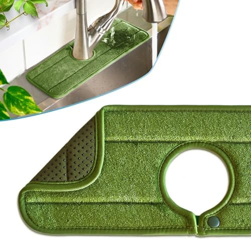 Ternal Original SINKMAT 15in Faucet Splash Guard Extra Long Microfiber Sink by TernalProducts