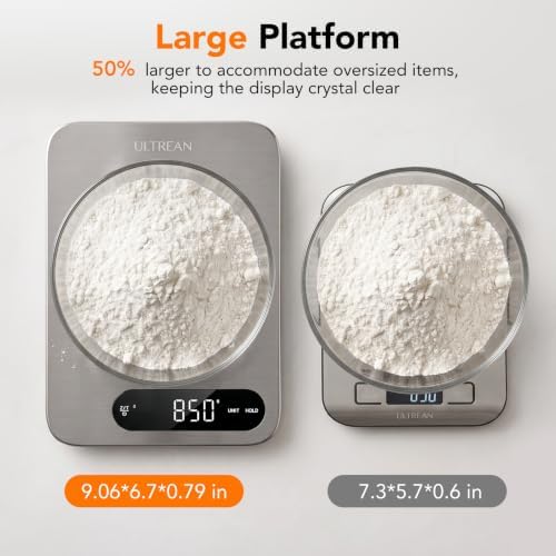 Ultrean IPX7 Waterproof Digital Food Scale, 33lb Kitchen Scale - Image 3