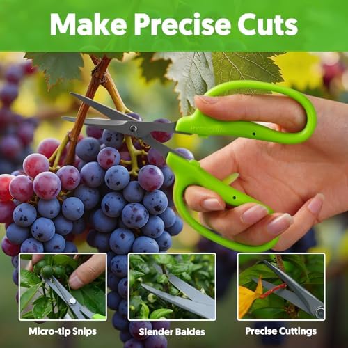 Garden Scissors, Non-Stick Coated Steel, Straight Blades - Image 2