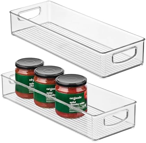 iDesign Slim Extra Long Clear Storage Bin by iDesign